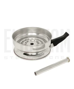 قلیان طرح کرنو نیویورک XL نقره ای (تنگ کروم) - تصویر 4