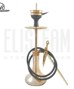 قلیان طرح کرنو دراگون معماریان L طلایی (تنگ عسلی کروم )