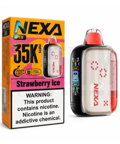 پاد یکبار مصرف نکسا 35 هزار پاف توت فرنگی یخ | NEXA PIX