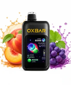 پاد یکبار مصرف اوکسبار 50 هزار پاف هلو انگور  | Oxbar 50k