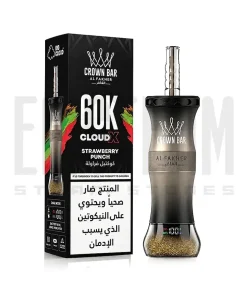پاد یکبار مصرف قلیانی الفاخر 60000 پاف توت فرنگی | ALFAKHER