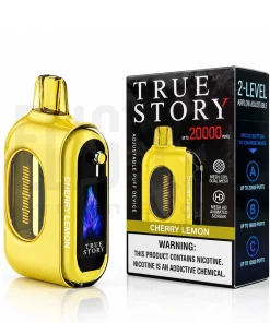 پاد یکبار مصرف ترو استوری 20 هزار پاف گیلاس لیمو TRUE STORY