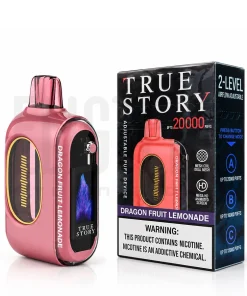 پاد یکبار مصرف ترو استوری 20 هزار پاف دراگون لیموناد  TRUE STORY